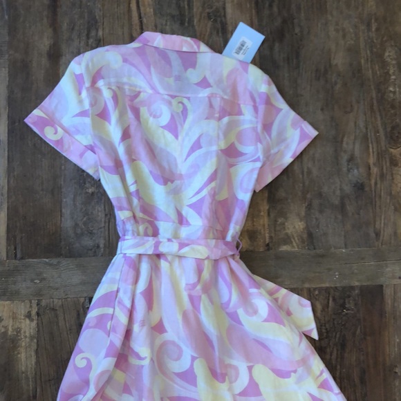 Hill House Home The Lily Dress Candy Kaleidoscope dress with tie waist pockets - Picture 9 of 12